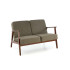 MILANO 2S sofa - oliwkowy tap. Castel 39 Halmar