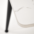 Stół do Jadalni 120 cm EMILIO Biały Marmur Czarny Zbliżenie Blatu