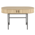 Biurko z Półką Toaletka Loft B51 Naturalny Czarny Front