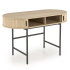 Biurko z Półką Toaletka Loft B51 Naturalny Czarny  Prawy Front
