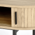 Biurko z Półką Toaletka Loft B51 Naturalny Czarny Zbliżenie