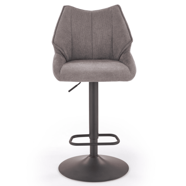 Hoker do Kuchni z Oparciem H122 Popielaty Szary Front