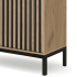 Komoda Lamele LAMINO KM-1 Dąb Craft Czarna Loft Zbliżenie Podstawy