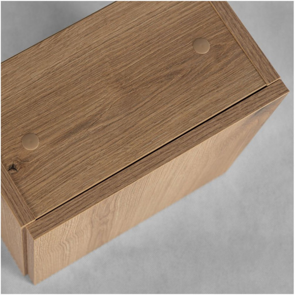Kwadratowa Szafka Wisząca Łazienkowa Górna 30x30 cm Dąb Evoke Coast NOVA OAK Comad