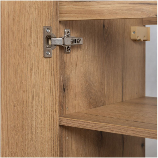 Mała Szafka pod Umywalkę 50 cm do Łazienki Boho Japandi Dąb Evoke Coast NOVA OAK Comad