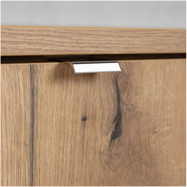 Nowoczesna Szafka pod Umywalkę 60 cm z Szufladami Boho Japandi Dąb Evoke Coast NOVA OAK Comad