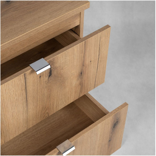 Nowoczesna Szafka pod Umywalkę 60 cm z Szufladami Boho Japandi Dąb Evoke Coast NOVA OAK Comad