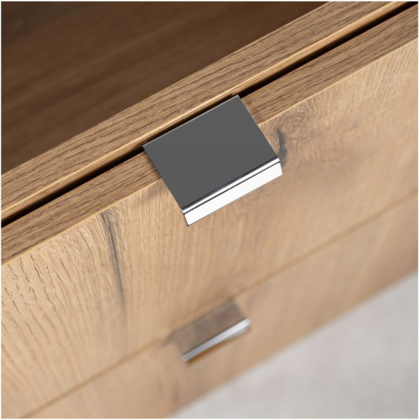 Nowoczesna Wisząca Szafka pod Umywalkę 80 cm z Szufladami Dąb Coast Evoke NOVA OAK Comad