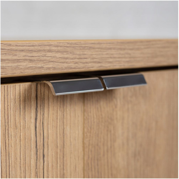 Szafka pod Umywalkę 80 cm 2 Drzwiowa Boho Japandi Dąb Evoke Coast NOVA OAK Comad