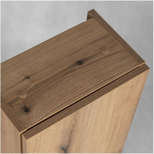 Szafka Łazienkowa Wisząca Górna 30 cm do Łazienki Boho Japandi Dąb Evoke Coast NOVA OAK Comad