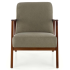 Fotel Drewniany Tapicerowany MILANO 1S Oliwkowy Front