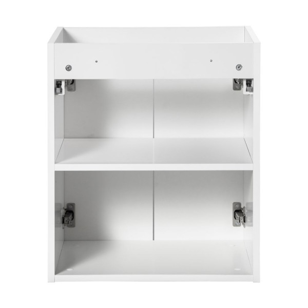 Nowoczesna Biała Szafka Łazienkowa 50 cm pod Umywalkę Biały Mat Ryflowana NOVA WHITE Comad