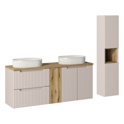 SET-NOC B OAK 140CM DS UN BEYOND 5 WH HC