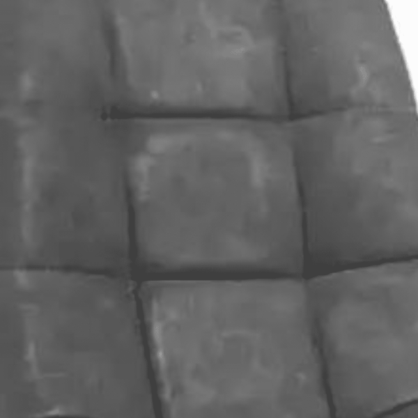 Pikowane Krzesło Tapicerowane EkoSkóra do Salonu Jadalni Szare IMANI