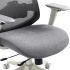 Fotel Ergonomiczny Obrotowy Biurowy Siatka do Gabinetu Biura Szary EXENTO