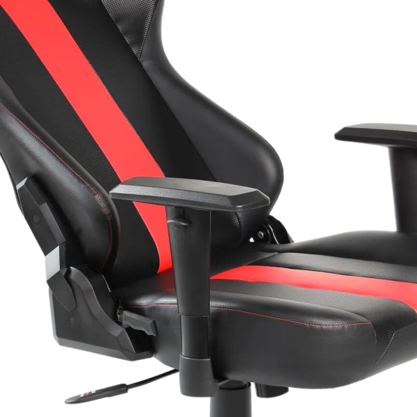 Fotel Obrotowy Gamingowy KOLI Czarny Czerwony kąt nachylenia 120°