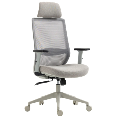 Fotel Obrotowy Szary do Komputera