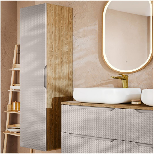 Luxor Beige 80-01-1D Szafka Wysoka 1 Drzwi
