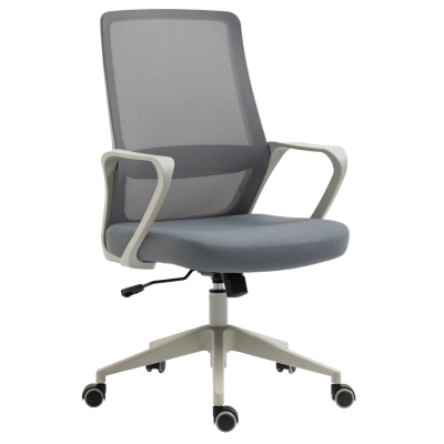Fotel Biurowy Obrotowy Szary