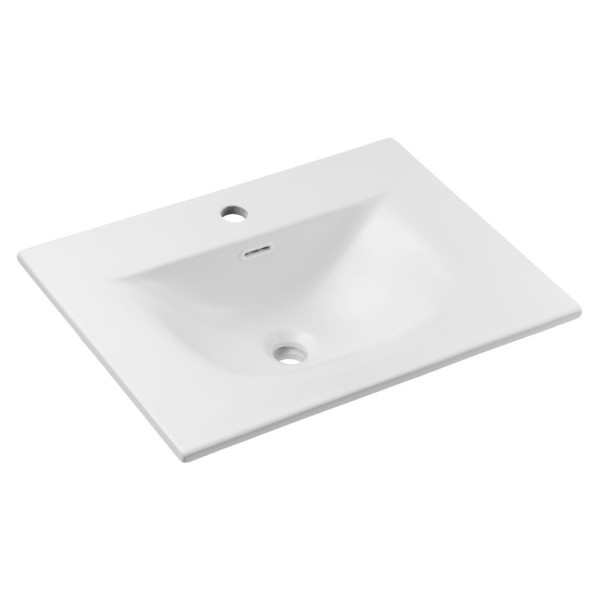 Umywalka Meblowa Ceramiczna 61x46 cm Biała Matowa do Łazienki SKY 1