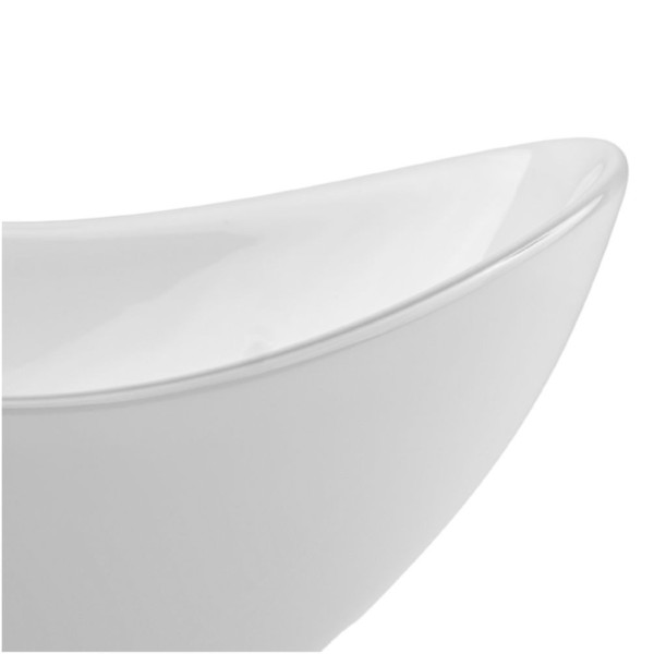 Umywalka Nablatowa Biała Nowoczesna Ceramiczna 51x39 cm CLOUD FREE WHITE COMAD