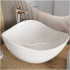 Umywalka Nablatowa Biała Nowoczesna Ceramiczna 51x39 cm CLOUD FREE WHITE COMAD