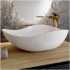 Umywalka Nablatowa Biała Nowoczesna Ceramiczna 51x39 cm CLOUD FREE WHITE COMAD
