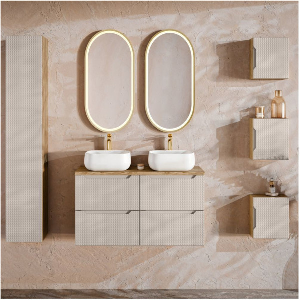 Luxor Beige 83-35-1DQ Szafka GĂłrna Qubik 35x35 cm 1 Drzwi