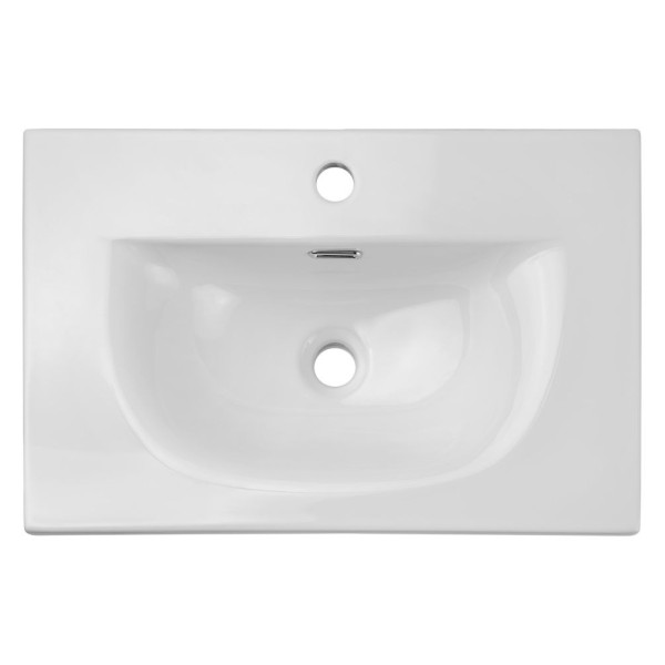 Umywalka Biała Meblowa 60 cm Łazienkowa Ceramiczna SKY 3 DP Prostokątna COMAD