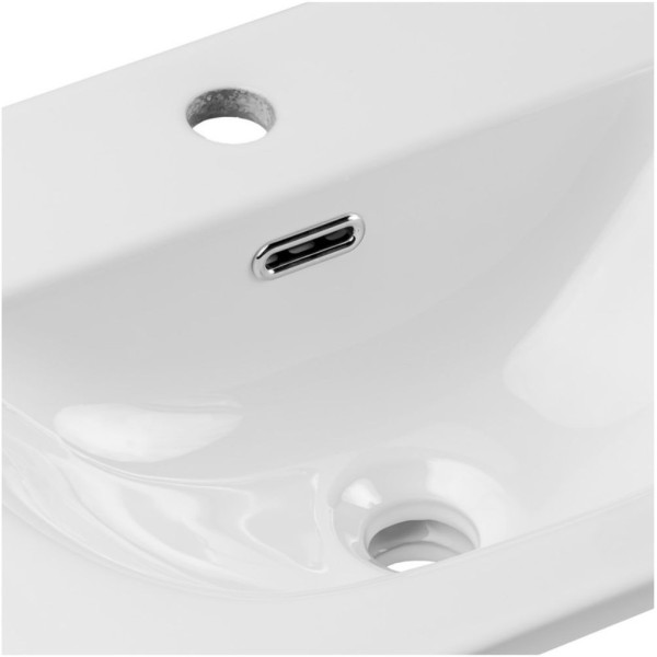 Umywalka Biała Meblowa 60 cm Łazienkowa Ceramiczna SKY 3 DP Prostokątna COMAD