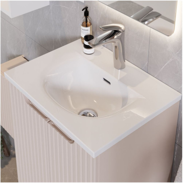 Umywalka Meblowa 50x40 cm Biały Połysk Ceramiczna SKY 3 Comad