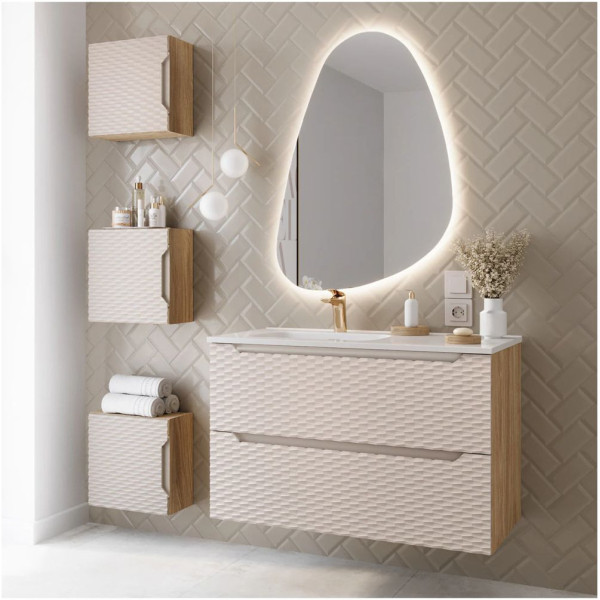 Umywalka Meblowa Ceramiczna 101x46 cm do Łazienki Biała Prostokątna GO 2 COMAD