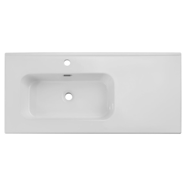 Umywalka Meblowa Ceramiczna 101x46 cm do Łazienki Biała Prostokątna GO 2 COMAD
