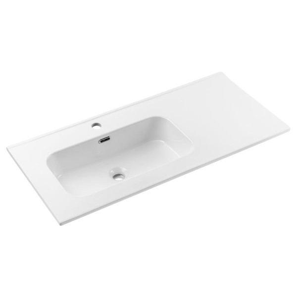 Umywalka Meblowa Ceramiczna 101x46 cm do Łazienki Biała Prostokątna GO 2 COMAD
