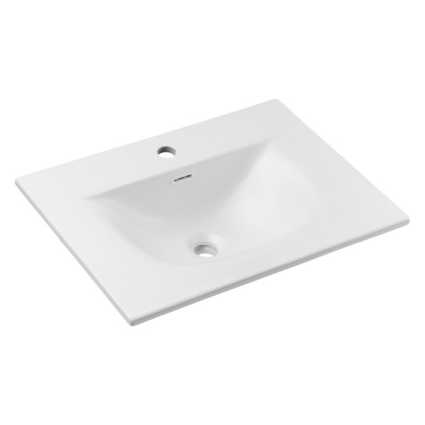 Umywalka Meblowa Ceramiczna 61x46 cm Biała Matowa do Łazienki SKY 1 COMAD