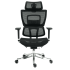 Ergonomiczny Fotel Biurowy Obrotowy do Komputera Biurka Siatka Czarny Aluminiowy VICTORY+