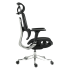 Ergonomiczny Fotel Biurowy Obrotowy do Komputera Biurka Siatka Czarny Aluminiowy VICTORY+