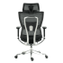 Ergonomiczny Fotel Biurowy Obrotowy do Komputera Biurka Siatka Czarny Aluminiowy VICTORY+