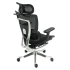 Ergonomiczny Fotel Biurowy Obrotowy do Komputera Biurka Siatka Czarny Aluminiowy VICTORY+
