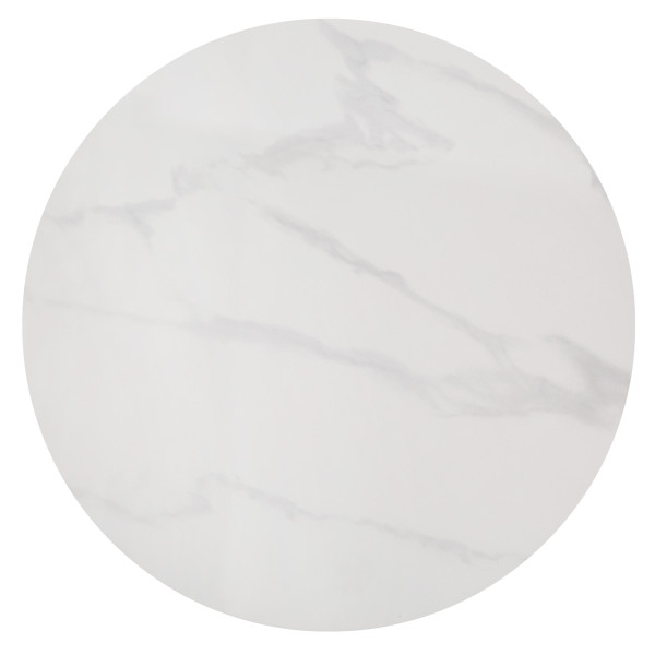 Nowoczesny Stolik Kawowy Okrągły Ceramiczny Marmurowy do Salonu Glamour Złoty Biały Marmur TALBI