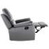 Fotel Rozkładany do Spania Wypoczynkowy Jednoosobowy Welur Szary RENTI