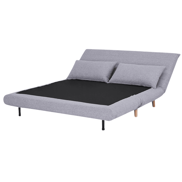 Wypoczynkowa Sofa Kanapa Rozkładana z Funkcją Spania do Salonu Szara ENTI