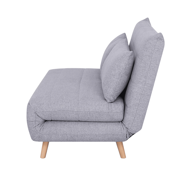 Wypoczynkowa Sofa Kanapa Rozkładana z Funkcją Spania do Salonu Szara ENTI