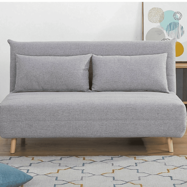 Wypoczynkowa Sofa Kanapa Rozkładana z Funkcją Spania do Salonu Szara ENTI