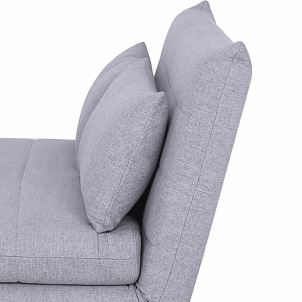 Wypoczynkowa Sofa Kanapa Rozkładana z Funkcją Spania do Salonu Szara ENTI