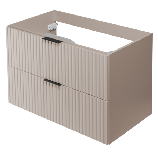 Kaszmirowa Szafka pod Umywalkę 80 cm Beżowa FLOW z Góry
