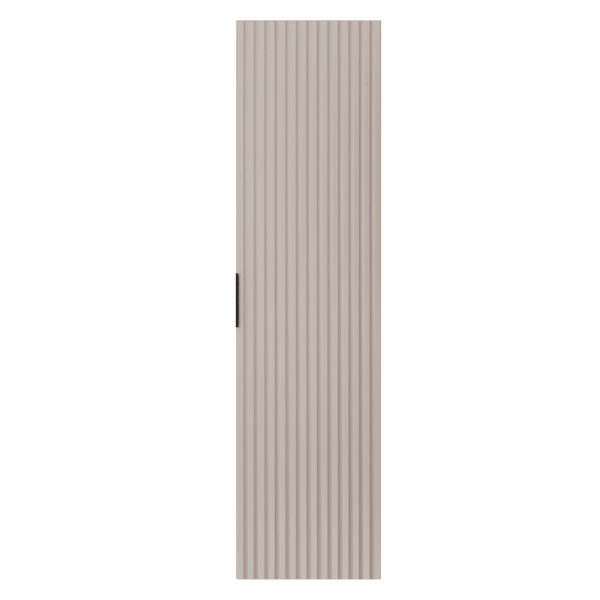 Kaszmirowy Słupek 136 cm Beżowy Ryflowany FLOW Front