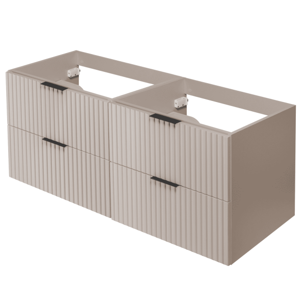 Szafka pod Umywalkę 120 cm Beżowa FLOW z Góry
