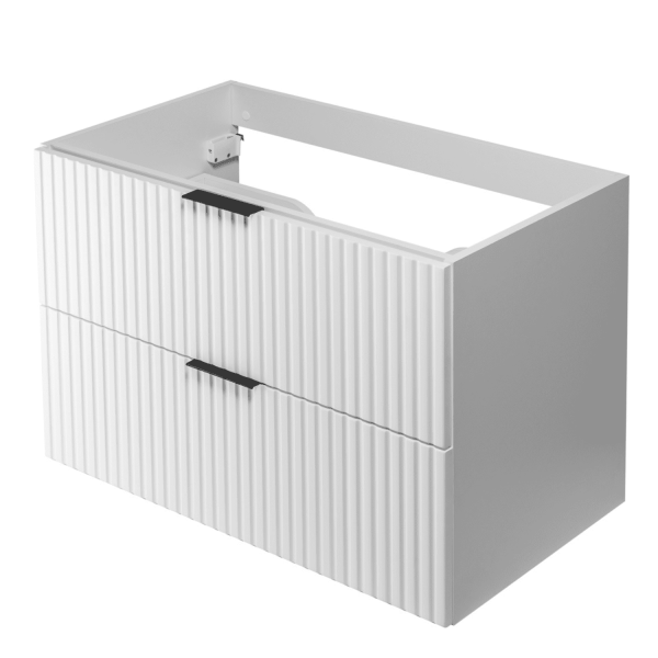Łazienkowa Szafka pod Umywalkę 80 cm Biała FLOW z Góry