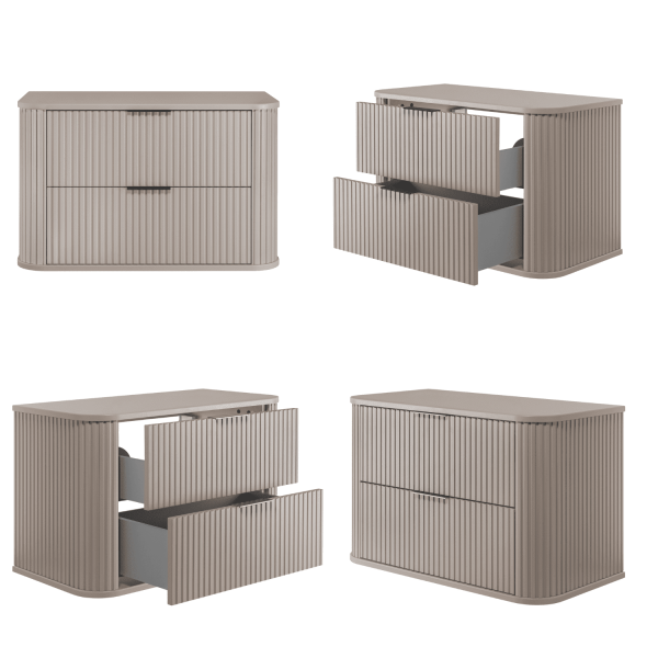 Szafka pod Umywalkę 80 cm Beżowa ELEGANCE Kolarz